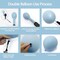 Blue Black Balloon Garland - Double Stuffed Pearl White Dusty Blue Balloons Black Silver Balloon Arch for Graduation Birthday Anniversary Baby Shower Wedding Party Decorations